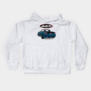 ABARTH 124 Azzurro Back Kids Hoodie